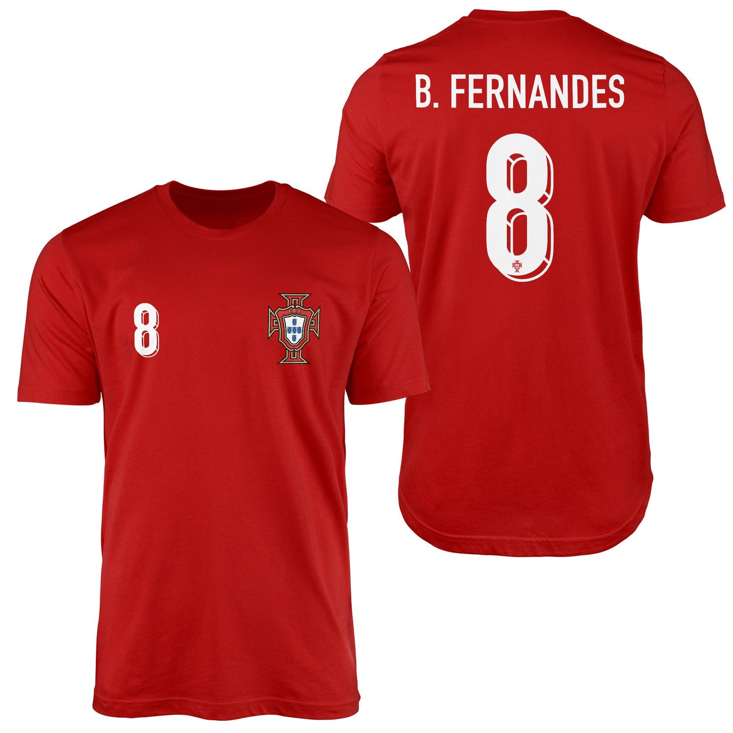 Bruno Fernandes | Portekiz 24 Forma Tişört L - Kırmızı