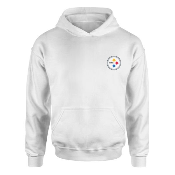Pittsburgh Steelers Hoodie L - Beyaz