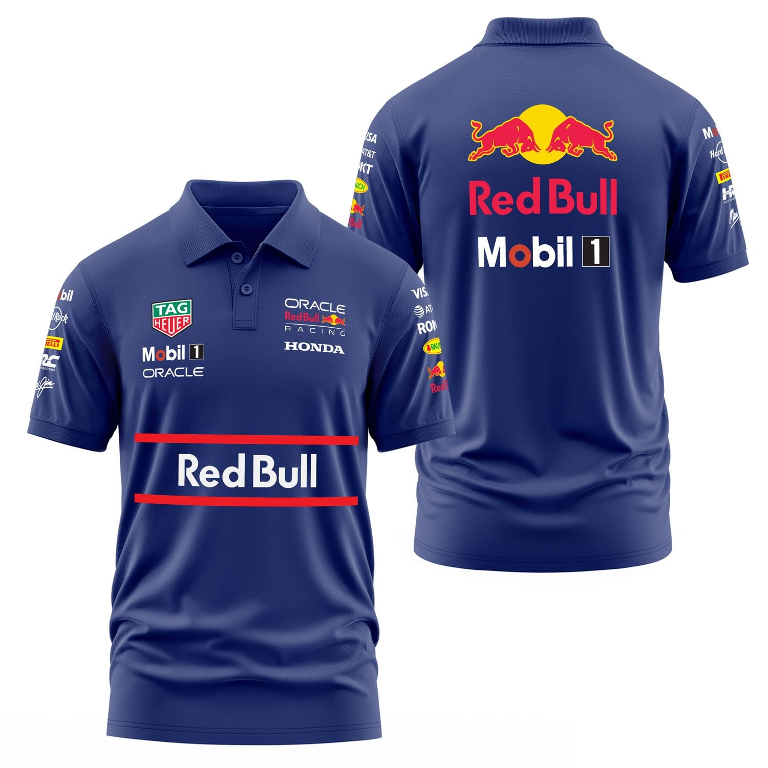 Red Bull Racing Teamline 2025 Polo Tişört M - İndigo Mavisi
