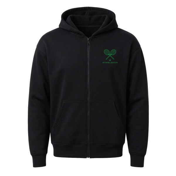 Wimbledon R III Fermuarlı Kapüşonlu Sweatshirt