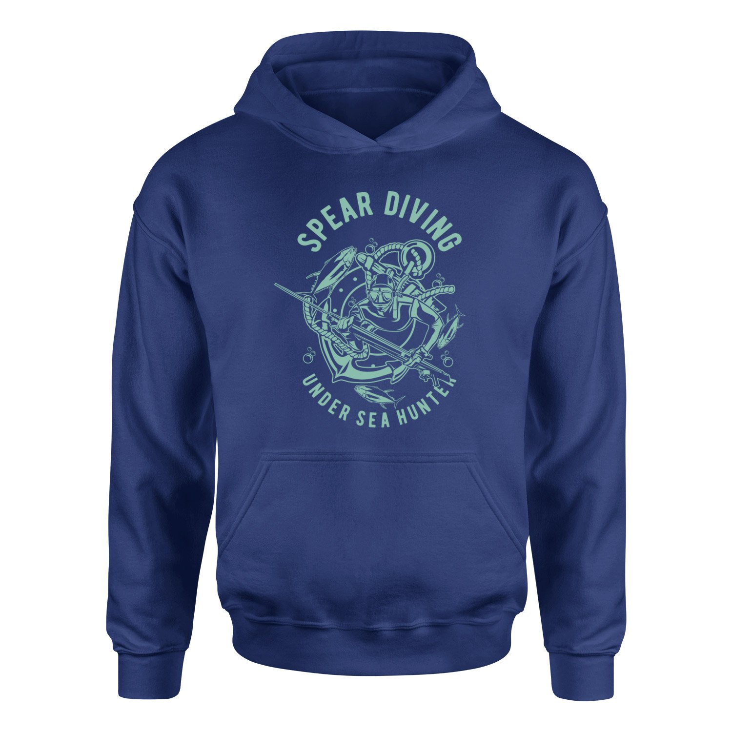 Spear Diving Zıpkıncılık Hoodie L - İndigo Mavisi