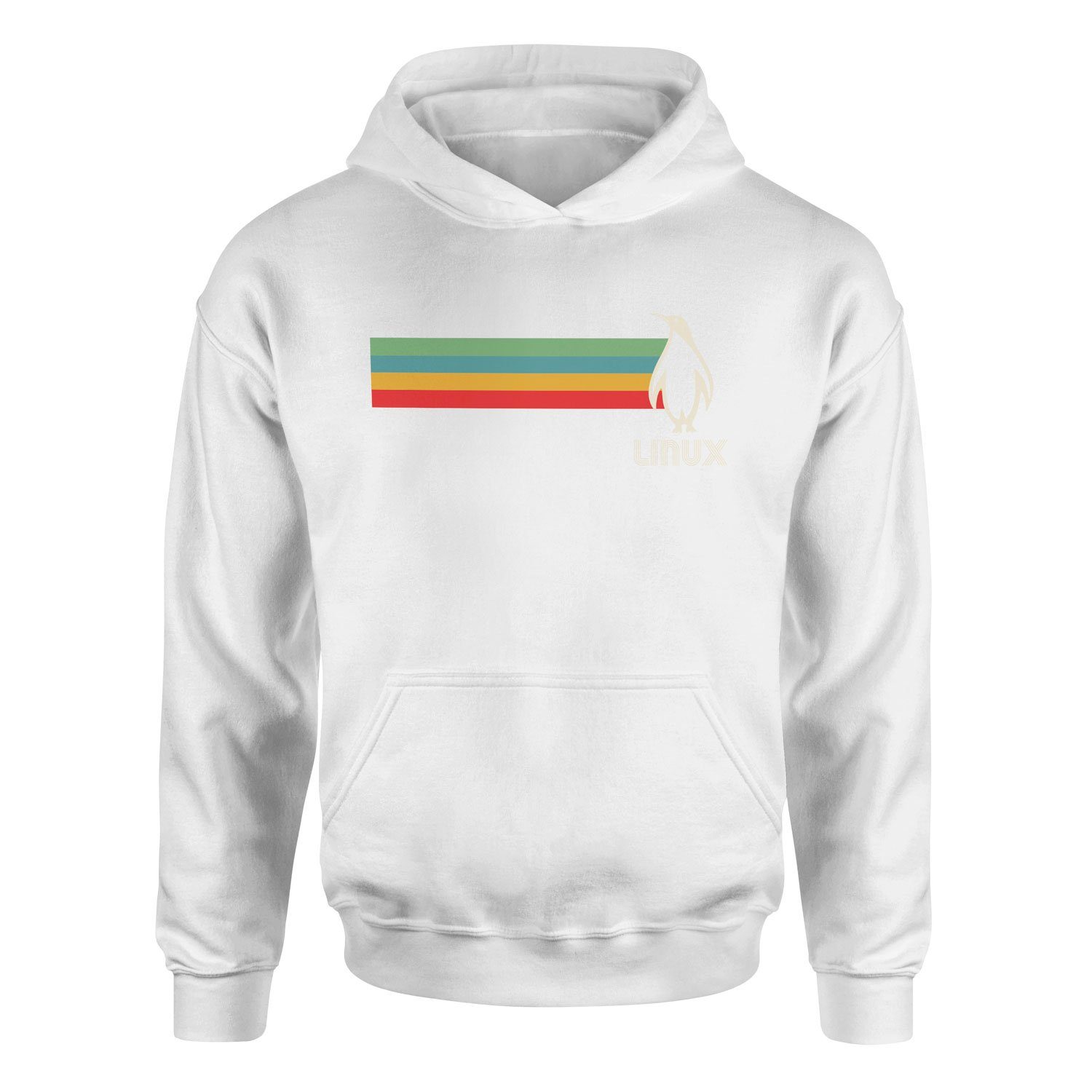 LINUX Hoodie S - Beyaz