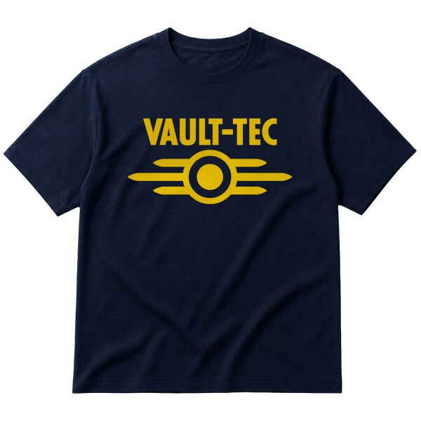 Vault-Tec Corporation | Fallout Oversize Tişört M - İndigo Mavisi