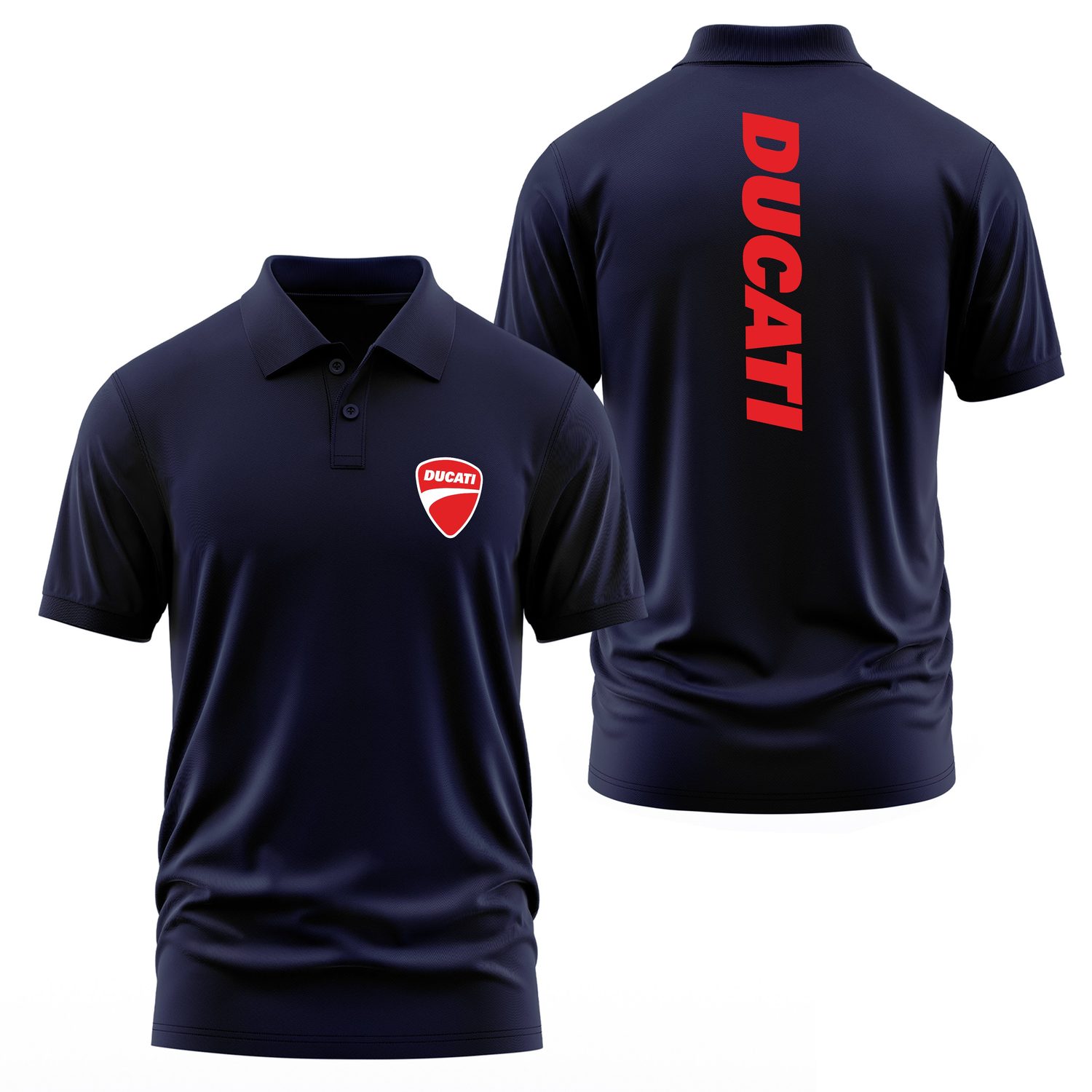 Ducati Basic Racing Polo Tişört M - İndigo Mavisi