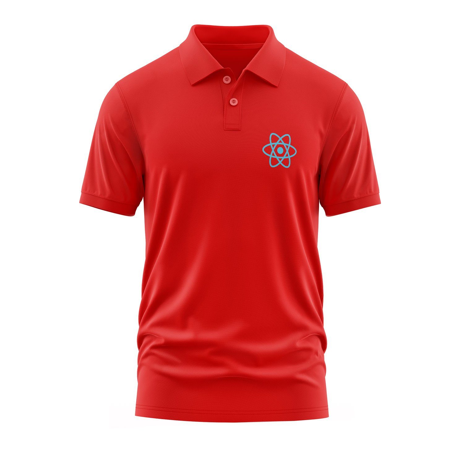 React.js Polo Tişört L - Kırmızı