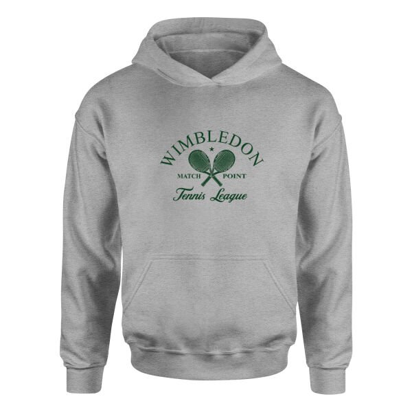 Wimbledon Match Point Hoodie M - Gri