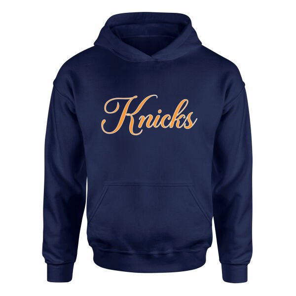 Knicks Cursive Hoodie M - İndigo Mavisi