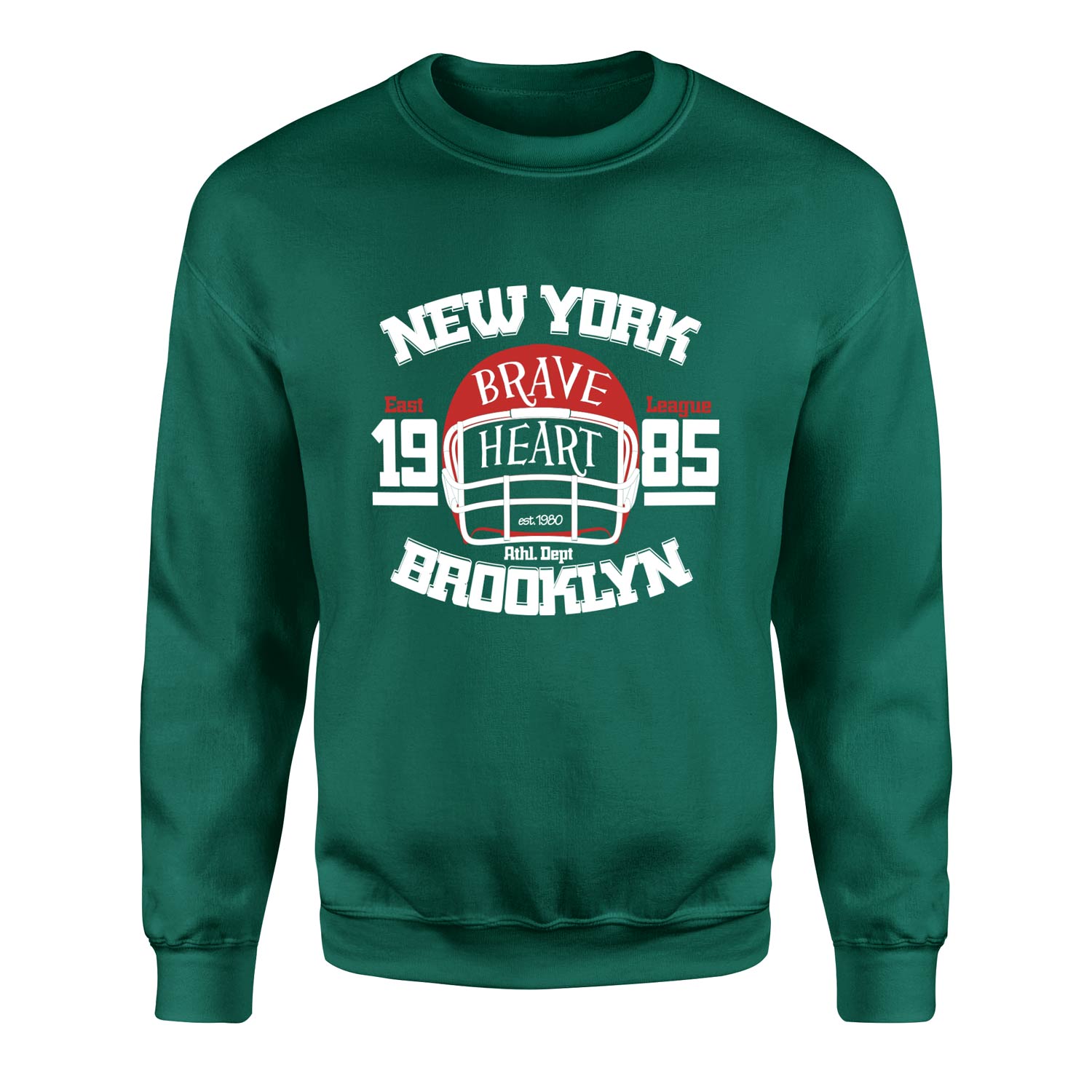New York Brave Hart BKLYN Sweatshirt S - Nefti Yeşili