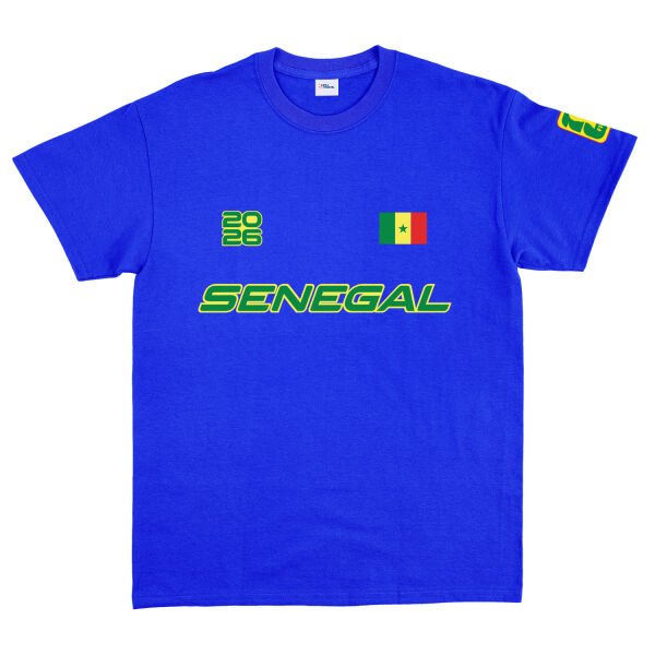Senegal 2026 Tişört L - Mavi