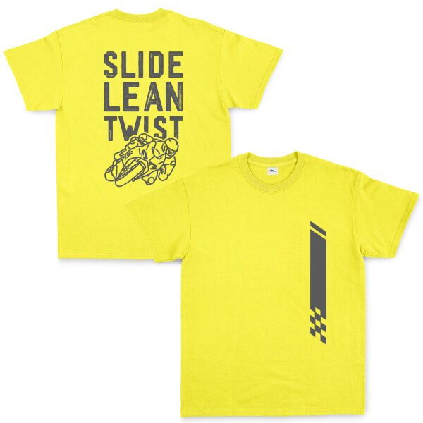 Slide, Lean, Twist GR Tişört XL - Sarı