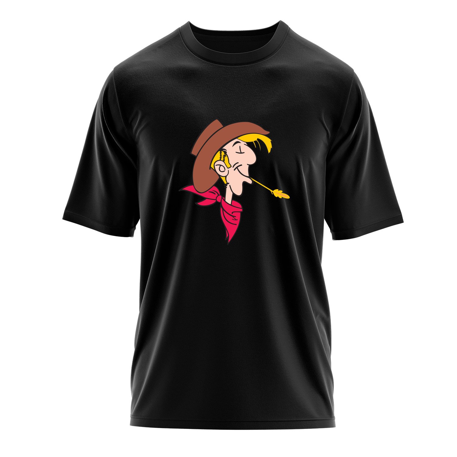 Lucky Luke Oversize Tişört M - Siyah