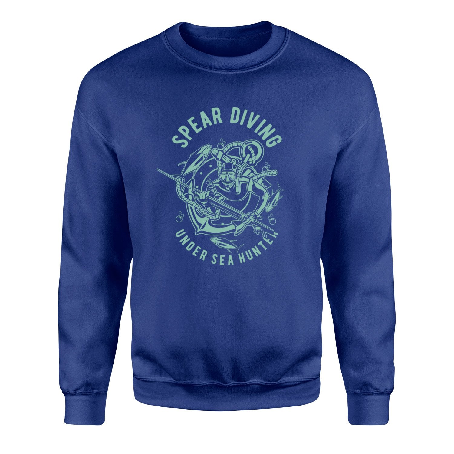 Spear Diving Zıpkıncılık Sweatshirt L - İndigo Mavisi