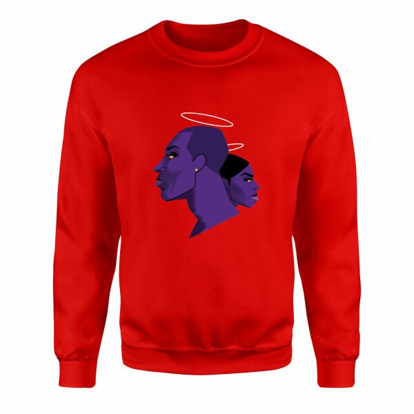 Kobe & Gigi Sweatshirt XXL - Kırmızı