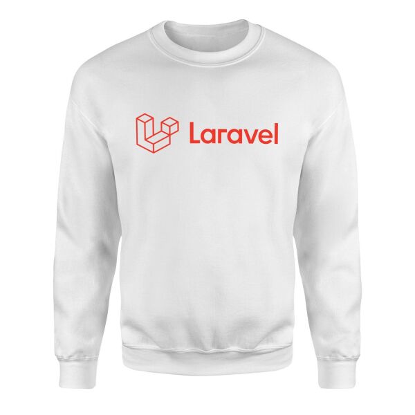 Laravel Sweatshirt XL - Beyaz