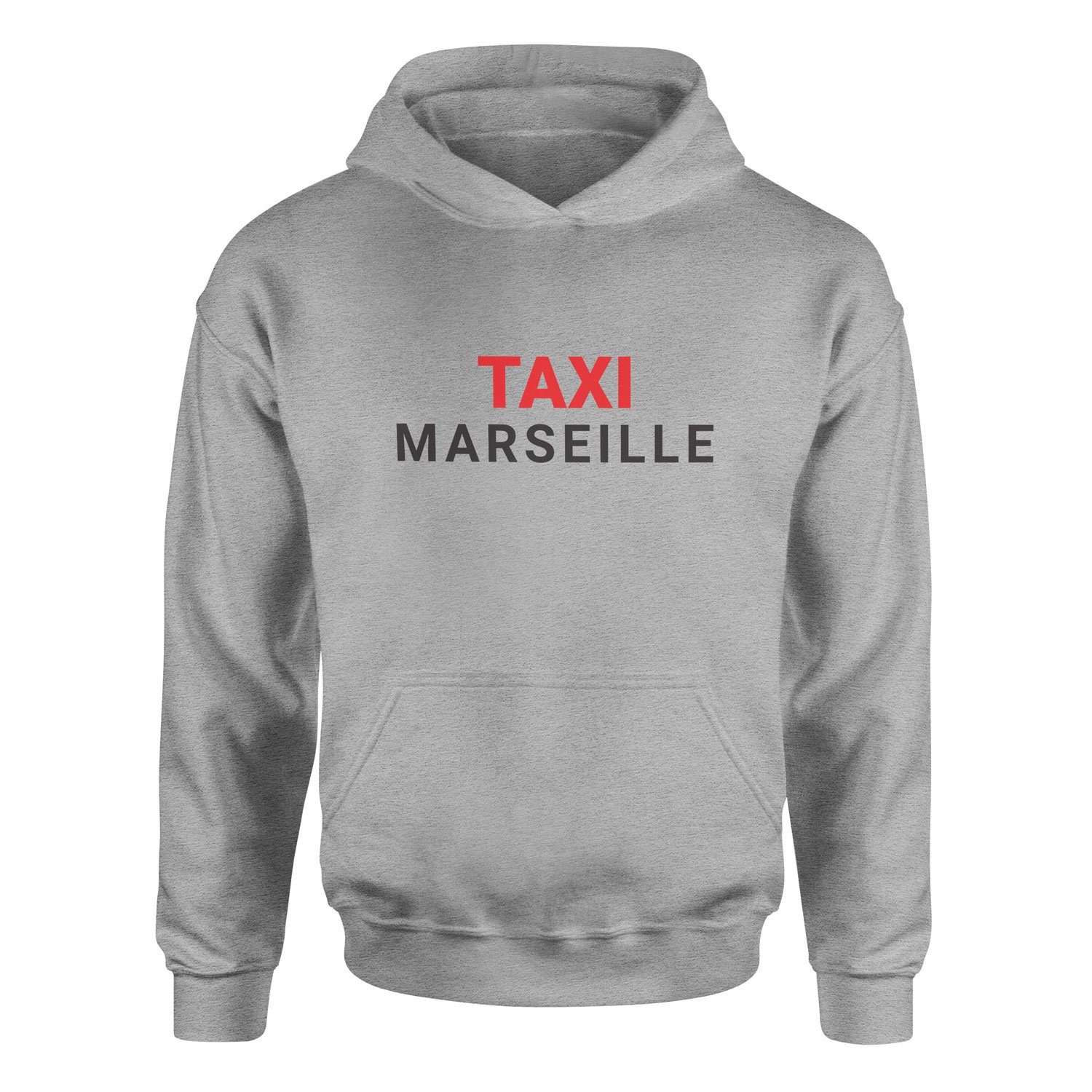 Taxi Marseille Hoodie XXL - Gri