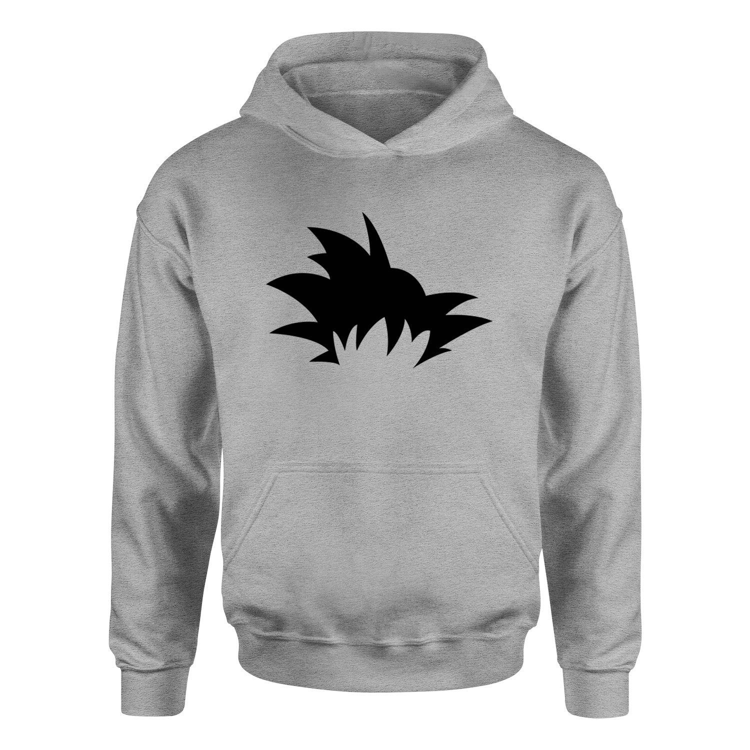 Goku Hair Hoodie M - Gri