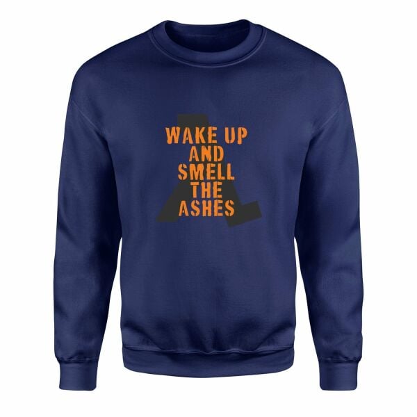 Wake Up And Smell the Ashes Sweatshirt S - İndigo Mavisi