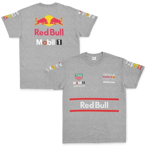 Red Bull Racing Teamline 2025 Tişört M - Gri