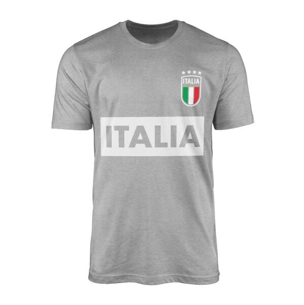 İtalya Basic 2024 Tişört M - Gri