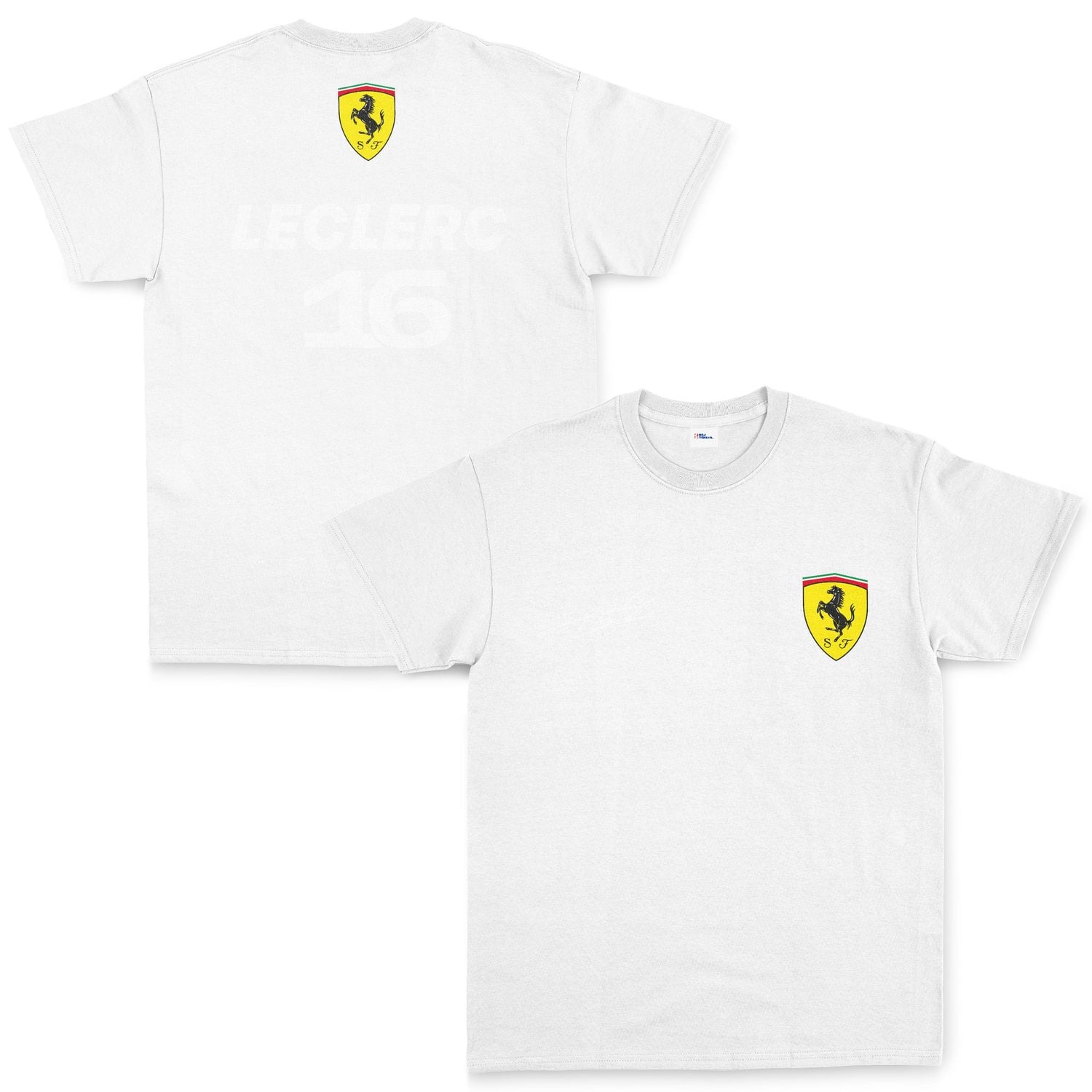Charles Leclerc Basic SF Tişört XL - Beyaz