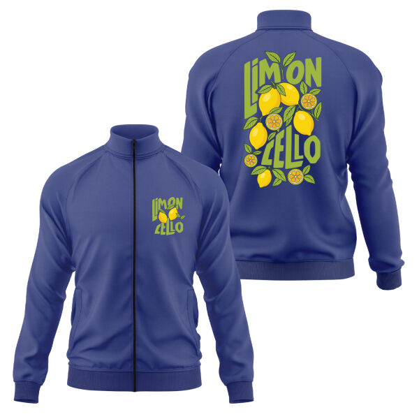 Limoncello Fermuarlı Sweatshirt L - İndigo Mavisi