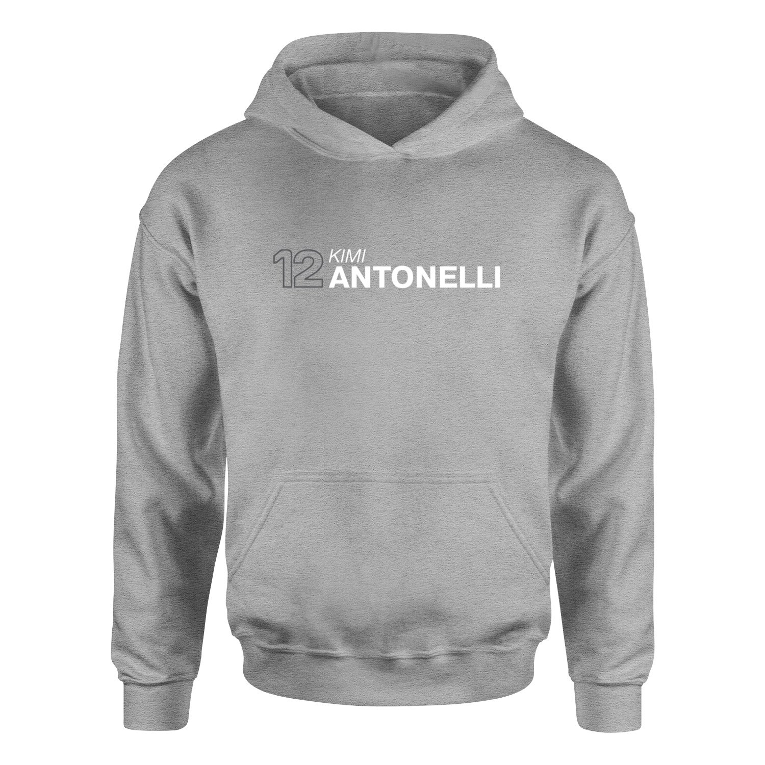 Kimi Antonelli 12 Hoodie L - Gri