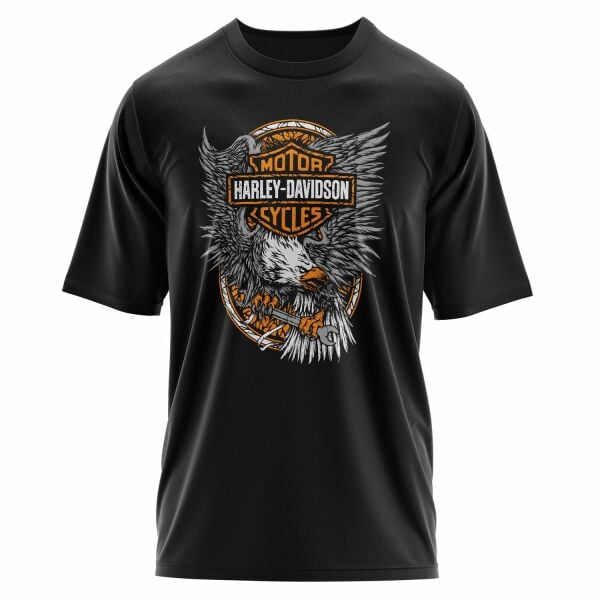 Harley-Davidson Motorcycles Oversize Tişört L - Siyah