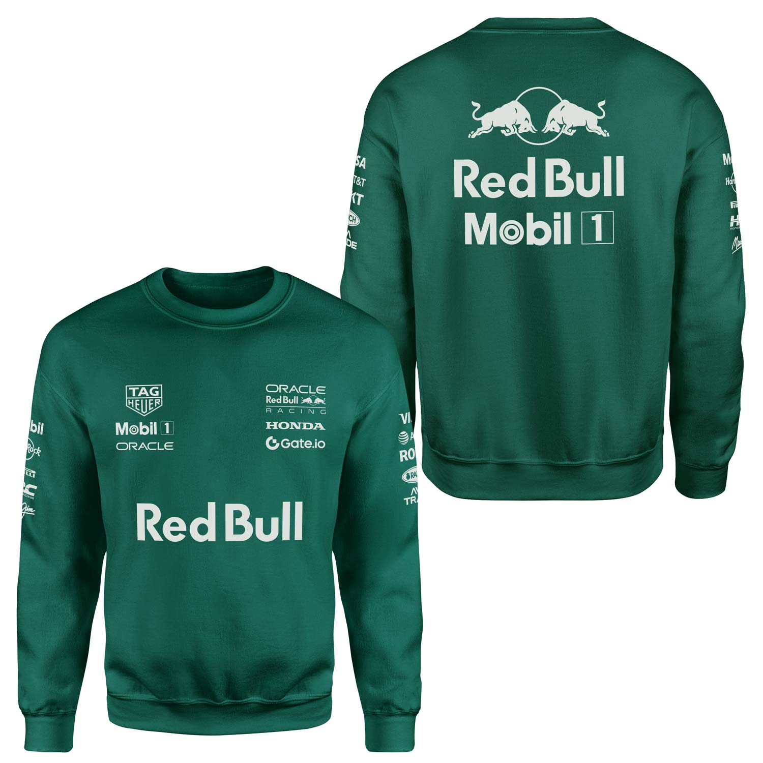 Oracle Red Bull Racing 25 SLVR Sweatshirt XXL - Nefti Yeşili