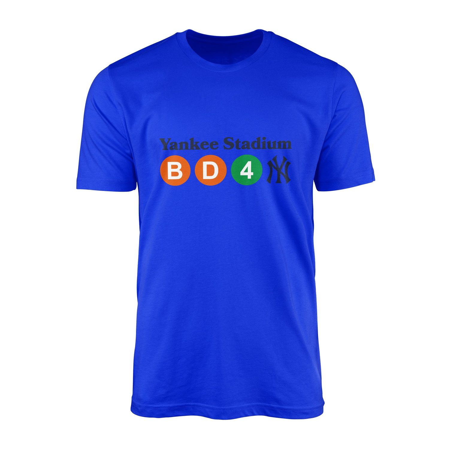 NYC 161 St- Yankee Stadium Subway Station  Tişört XXL - Mavi