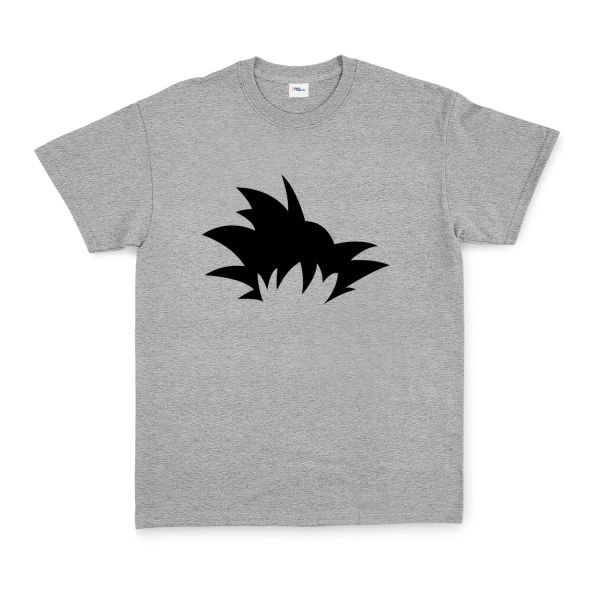 Goku Hair Tişört L - Gri