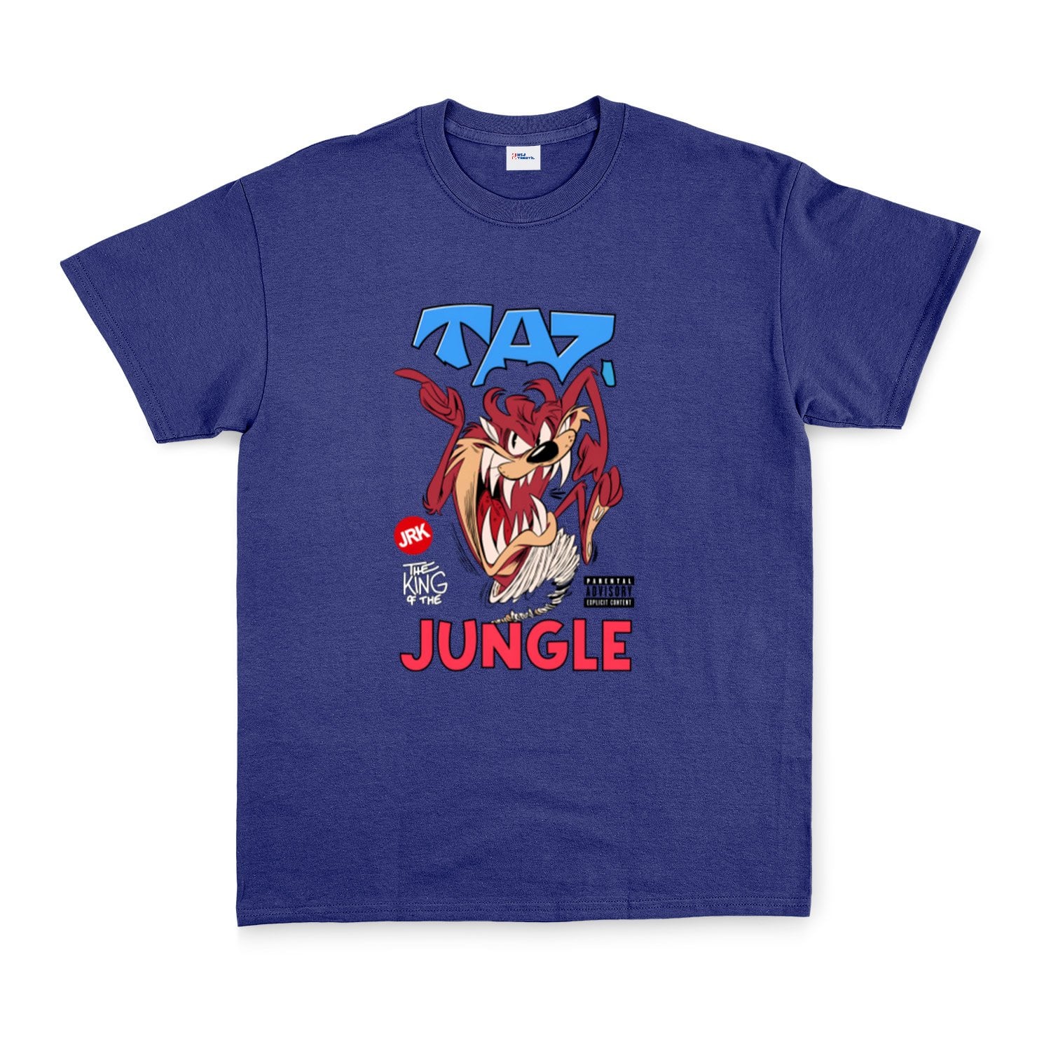 Taz The King of Jungle Tişört M - İndigo Mavisi