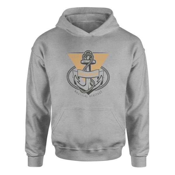 Skipper Denizci Hoodie XL - Gri