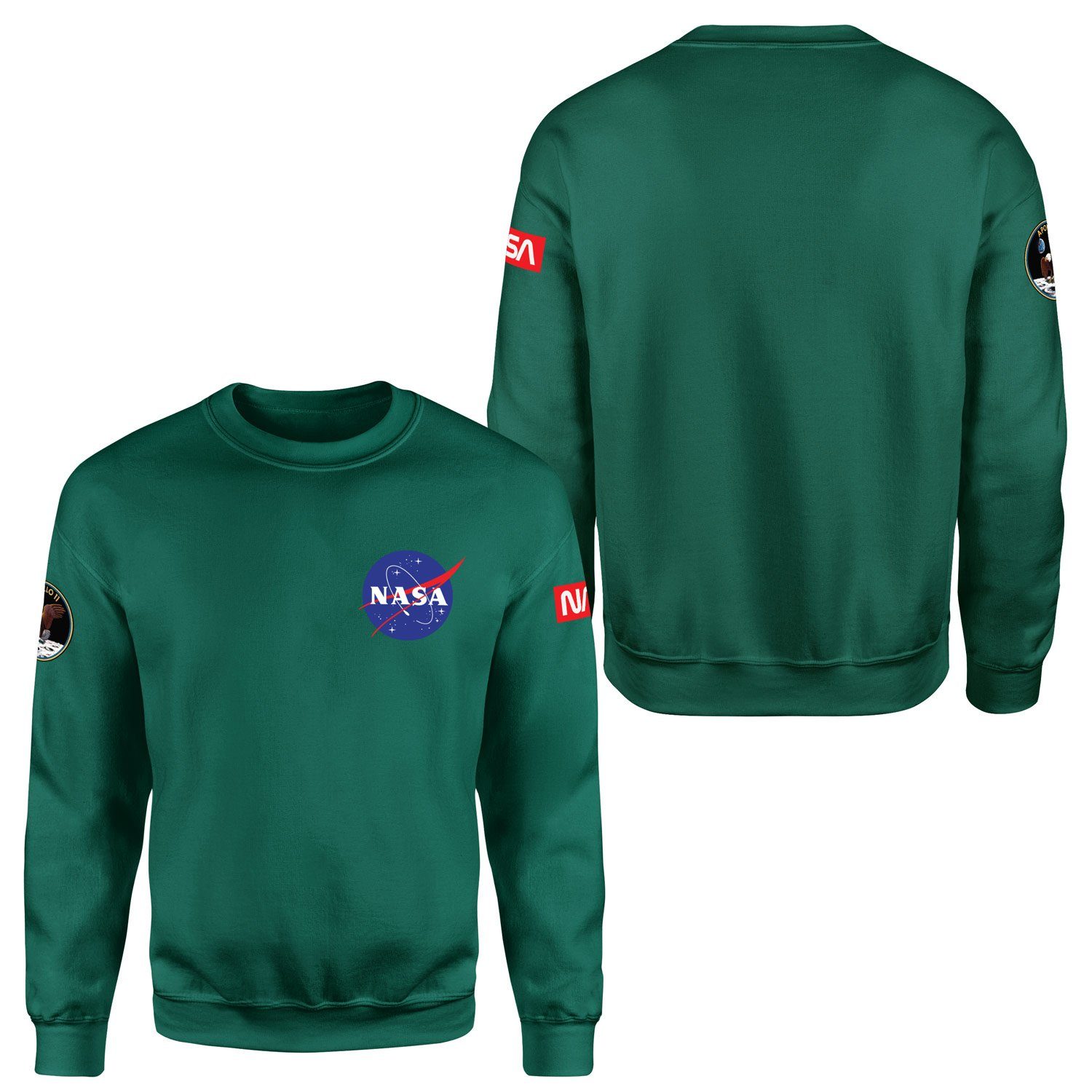 NASA Apollo 11 Edition Sweatshirt M - Nefti Yeşili