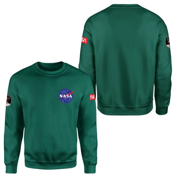 NASA Apollo 11 Edition Sweatshirt M - Nefti Yeşili