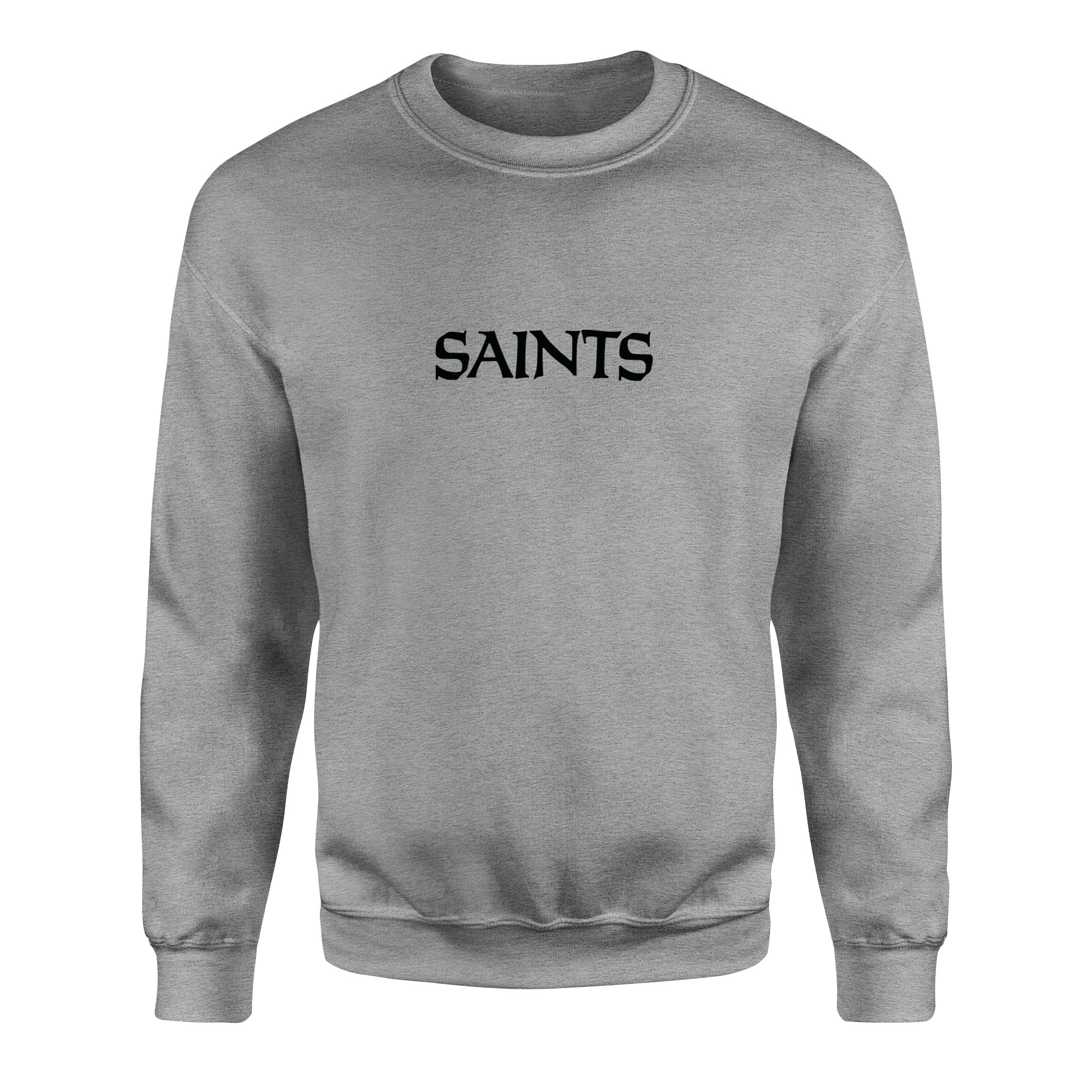 NO SAINTS Iconic | Black Sweatshirt XXL - Gri