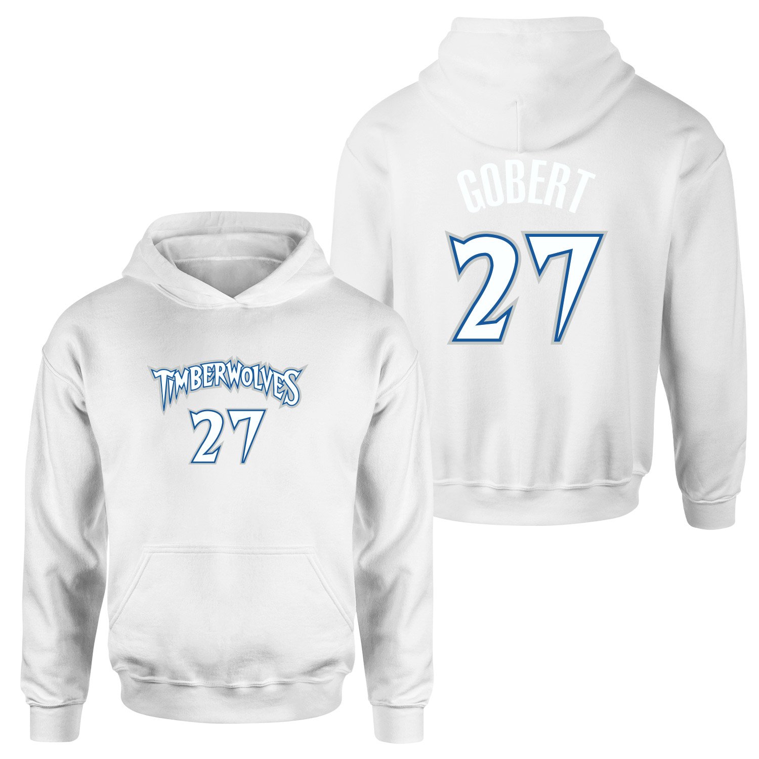 Rudy Gobert Minnesota 27 Forma Hoodie L - Beyaz