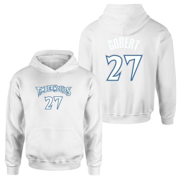 Rudy Gobert Minnesota 27 Forma Hoodie L - Beyaz