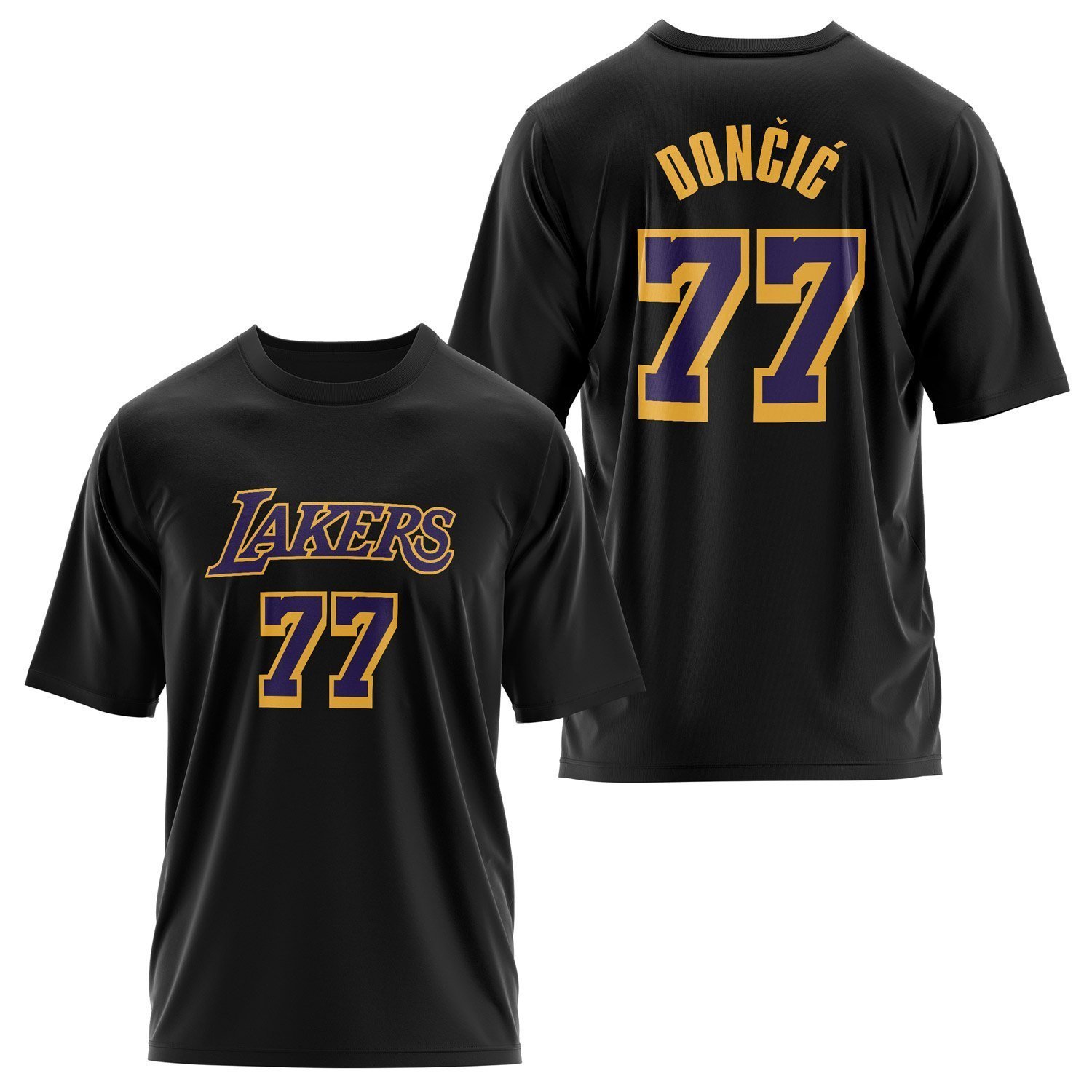 Luka Doncic 77 Lakers Oversize Tişört M - Siyah | OUTLET