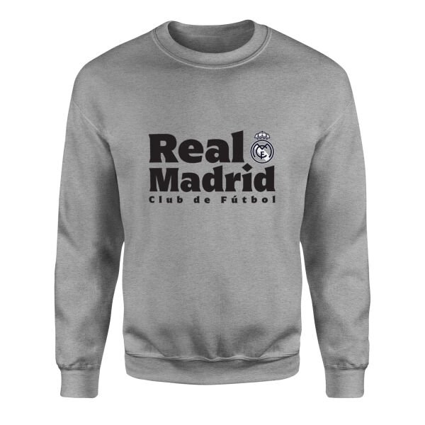 Real Madrid Club de Futbol Sweatshirt M - Gri