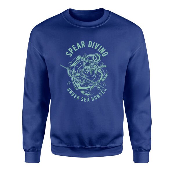 Spear Diving Zıpkıncılık Sweatshirt XL - İndigo Mavisi
