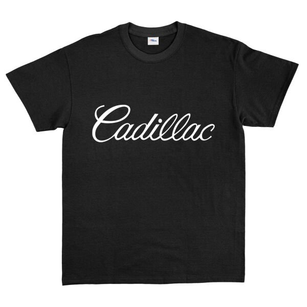 Cadillac Script Tişört XL - Siyah