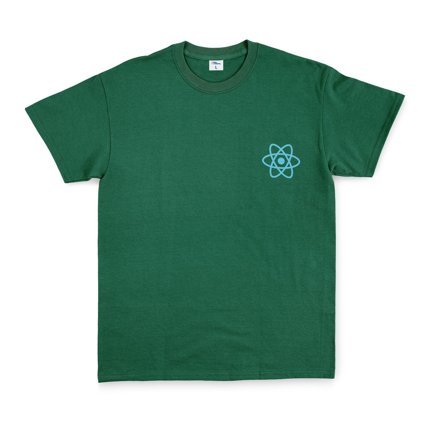 React.js Tişört M - Nefti Yeşili