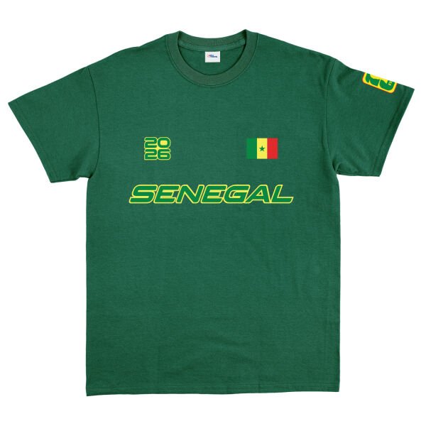 Senegal 2026 Tişört L - Nefti Yeşili
