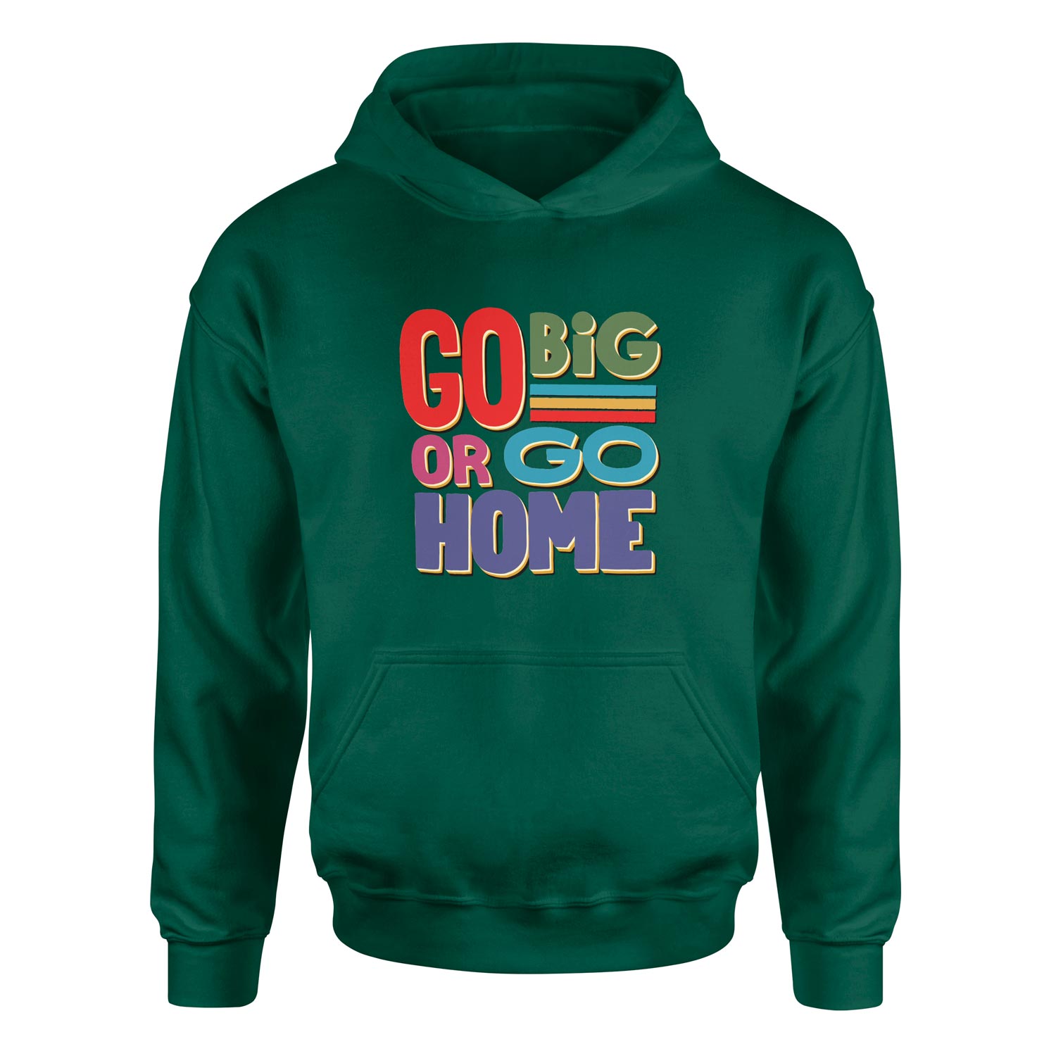 Go Big or Go Home Hoodie XXL - Nefti Yeşili