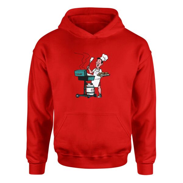 BBQ Chef Hoodie L - Kırmızı