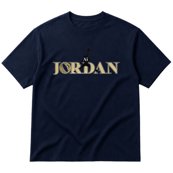Air Jordan Exellence Oversize Tişört S - İndigo Mavisi