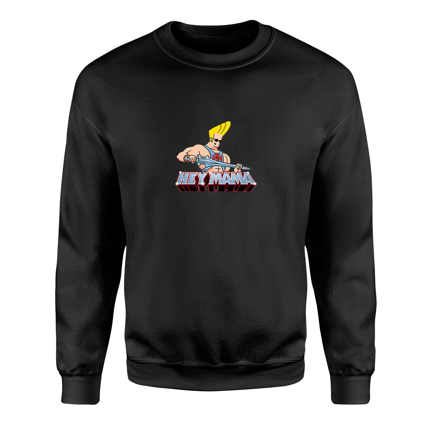 Hey Mama Sweatshirt S - Siyah