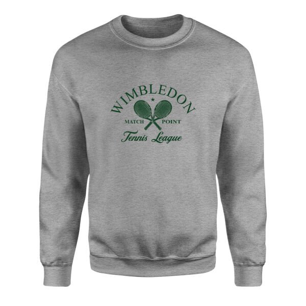 Wimbledon Match Point Sweatshirt M - Gri