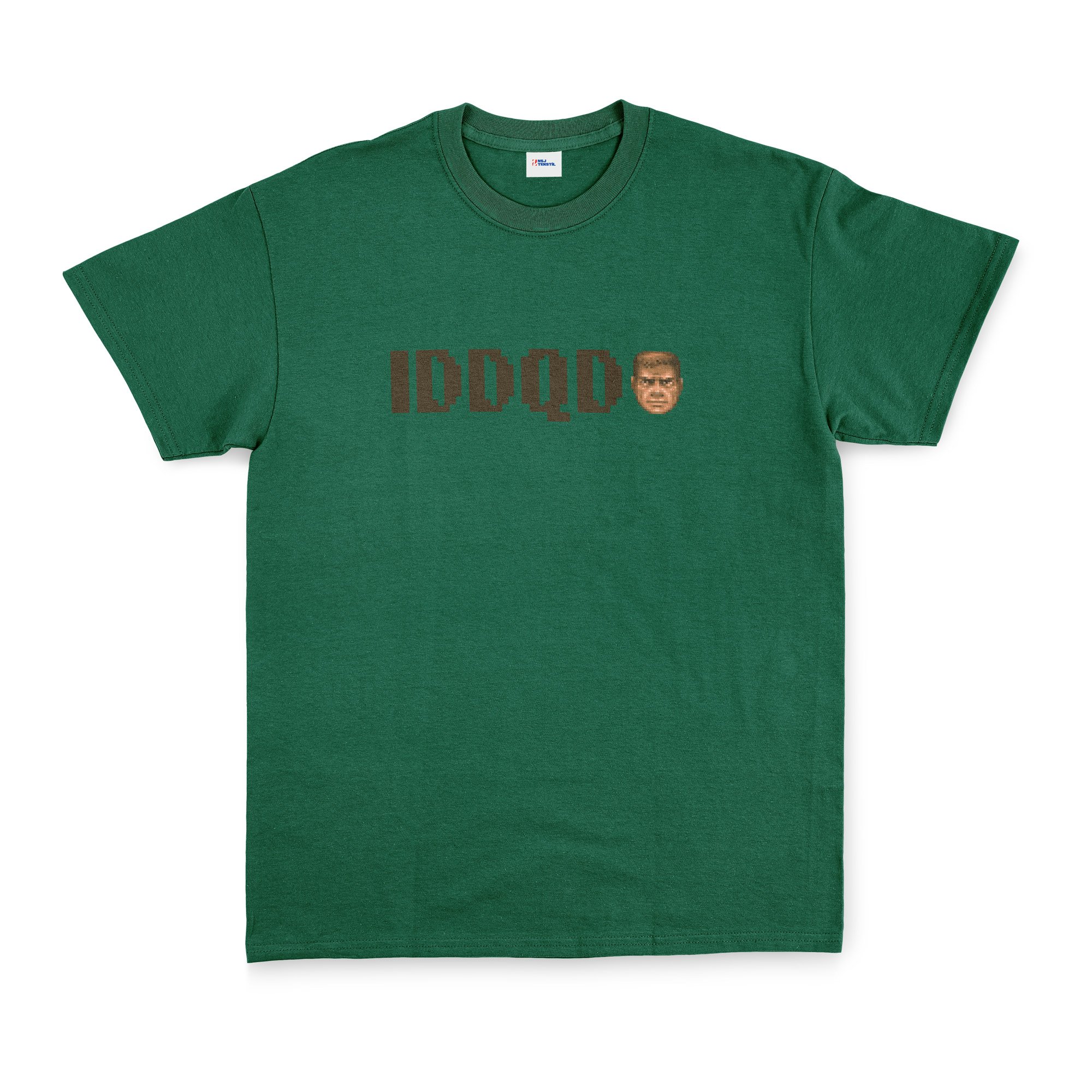 IDDQD | DOOM Tişört L - Nefti Yeşili