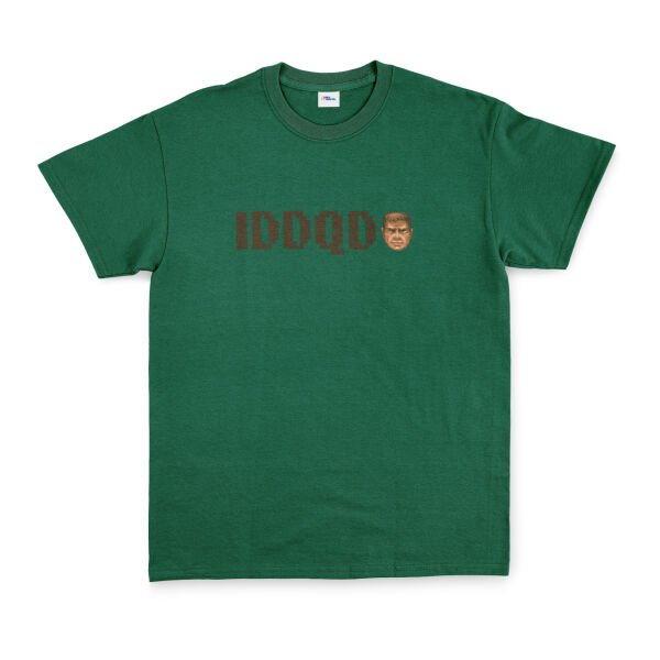 IDDQD | DOOM Tişört L - Nefti Yeşili